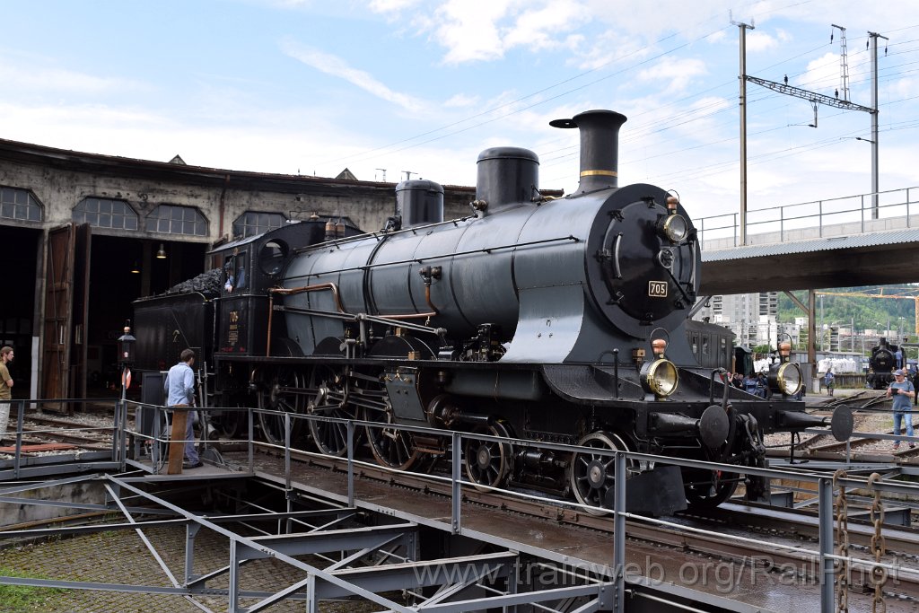 9126-0028-180524.jpg - SBB-CFF A 3/5 705 / Brugg 18.5.2024