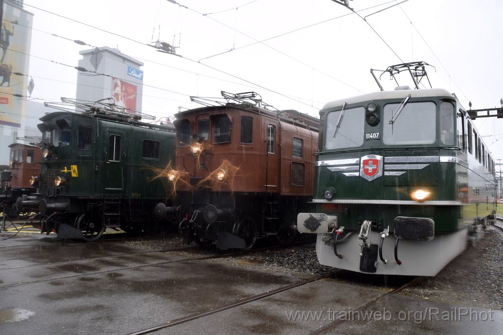 8736-0030-260823.jpg - SBB-CFF Ae 6/6 11407 "Aargau" + Ae 3/6" 10439 + Ae 3/5 10217 / Olten 26.8.2023