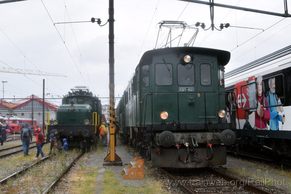 8738-0004-260823.jpg - EBT Be 4/4 102 + SBB-CFF Be 6/8''' 13302 / Olten 26.8.2023