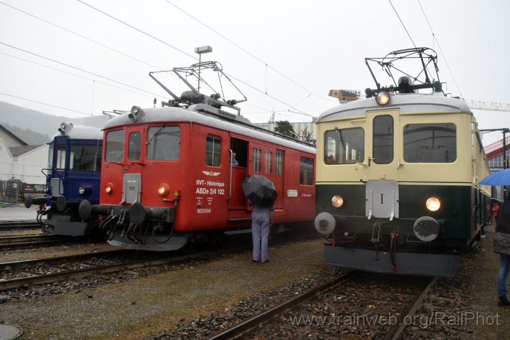 8738-0038-260823.jpg - RVT ABDe 2/4 102 "L'étincelante" + STB CFe 2/4 101 "La Dame du Léman" / Olten 26.8.2023