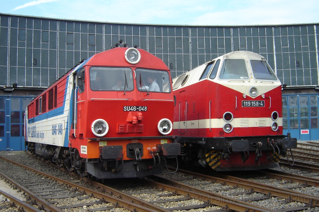 1242-0008-160906.jpg - PKP SU46-048 + DR V 119.158-4 / Cottbus 16.9.2006