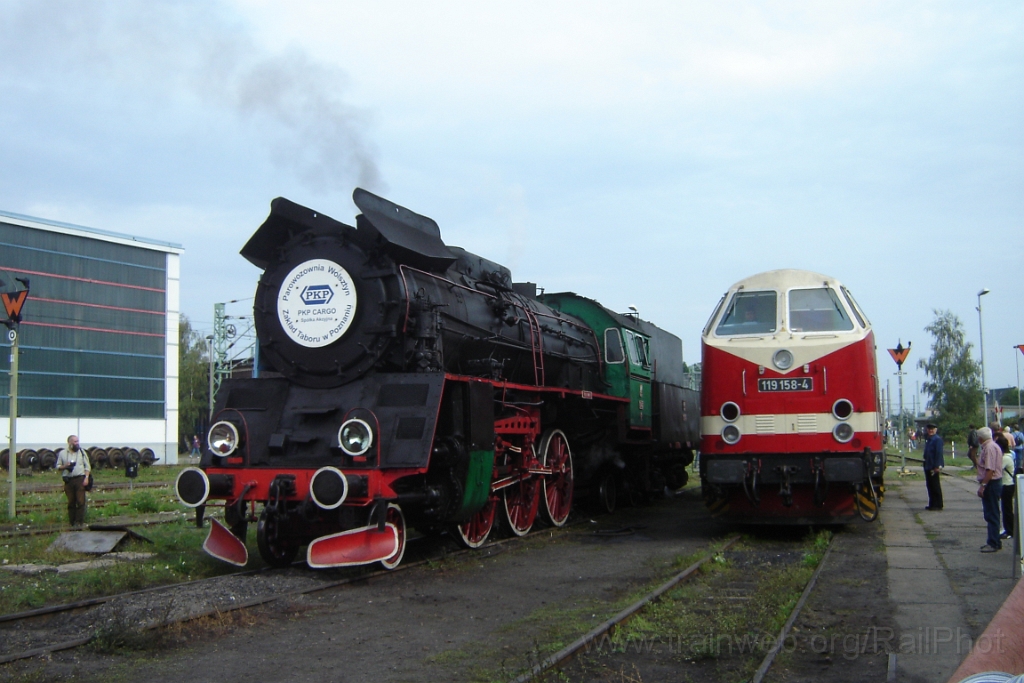 1244-0003-160906.jpg - PKP Ol49-7 + DR V 119.158-4 / Cottbus 16.9.2006