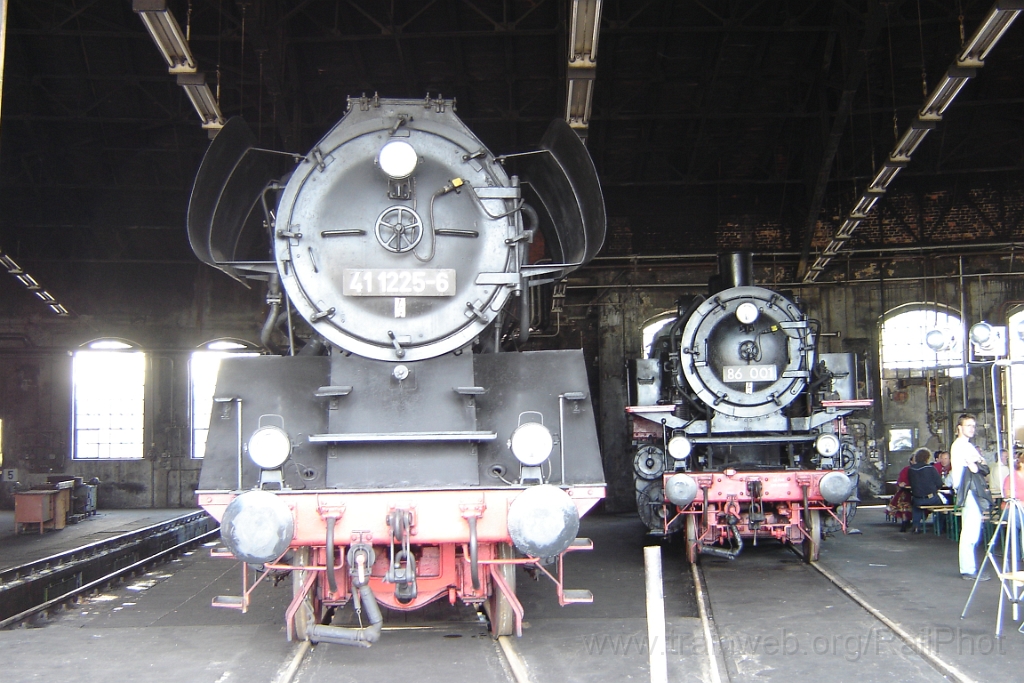 1247-0049-170906.jpg - DR 41.1225-6 + 86.001 / Chemnitz-Hilbersdorf 17.9.2006