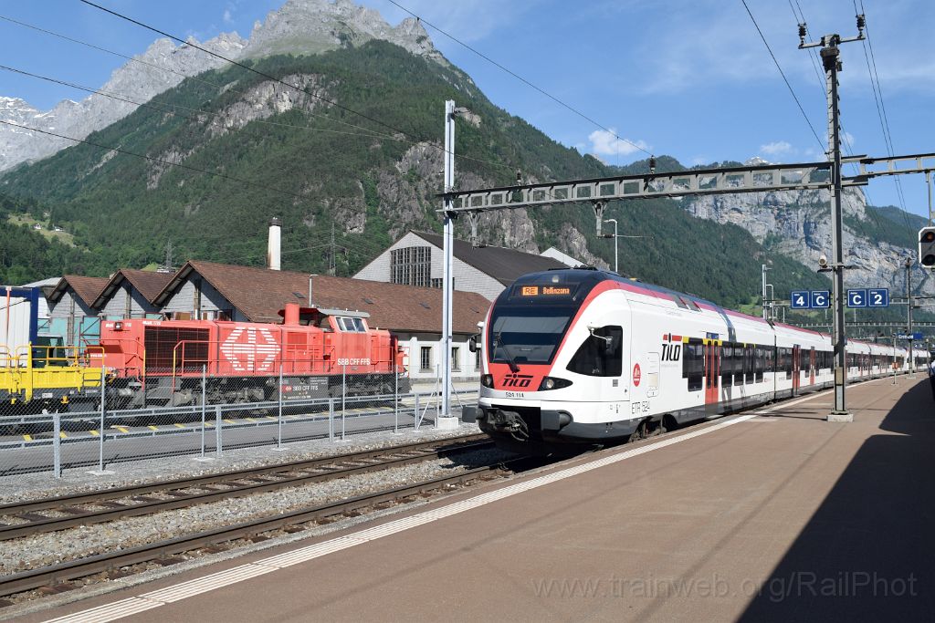 4479-0029-030617.jpg - SBB-CFF RABe 524.114 + Am 843.023-3 / Erstfeld 3.6.2017