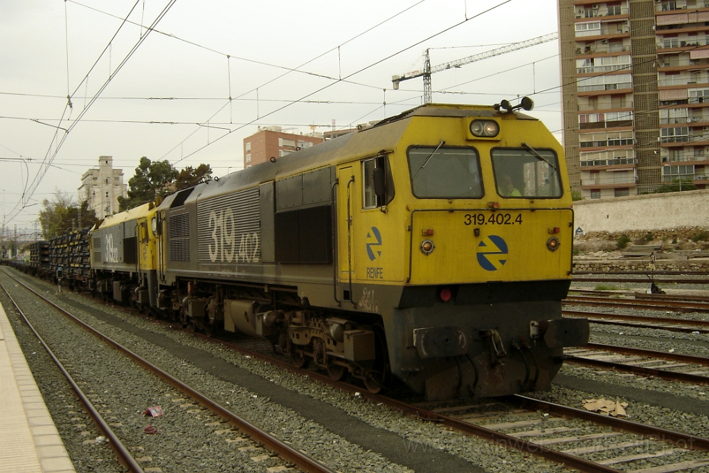 1435-0049-241007.jpg - Renfe 319.402-4 + 212-7 / Alicante - Estacion de Madrid 24.10.2007