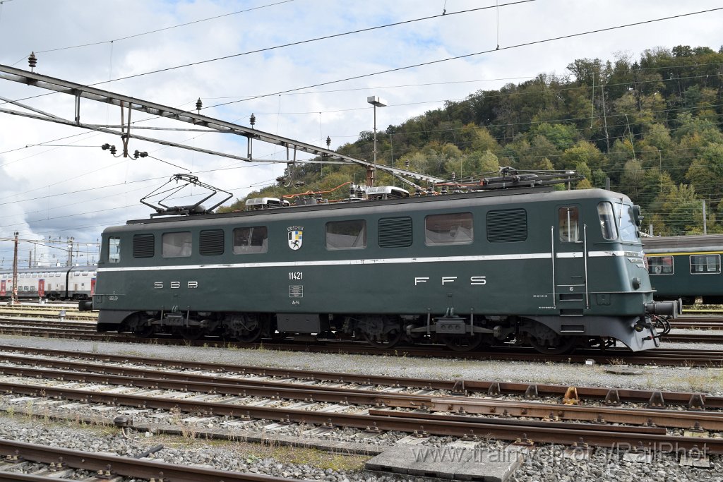 8838-0022-211023.jpg - SBB-CFF Ae 6/6 11421 "Graubünden / Grishun" / Olten 21.10.2023