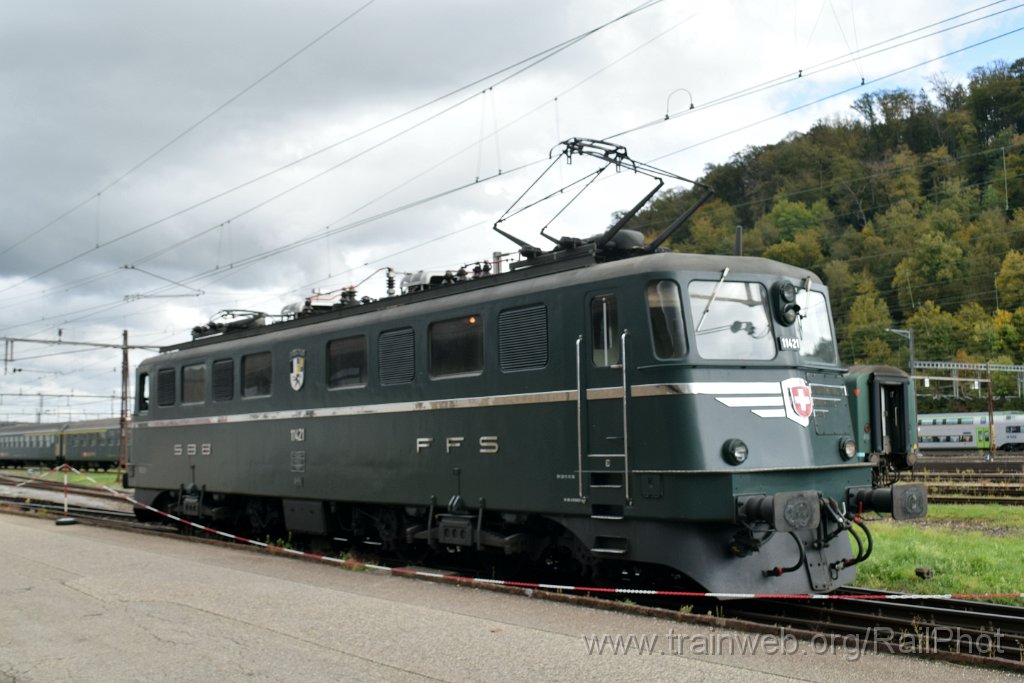 8841-0019-211023.jpg - SBB-CFF Ae 6/6 11421 "Graubünden / Grishun" / Olten 21.10.2023
