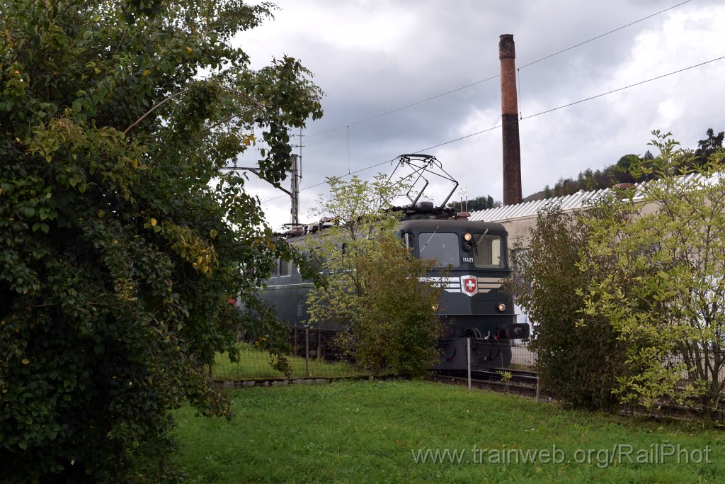 8843-0020-211023.jpg - SBB-CFF Ae 6/6 11421 "Graubünden / Grishun" / Olten 21.10.2023