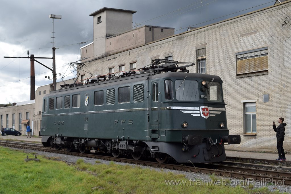 8847-0048-211023.jpg - SBB-CFF Ae 6/6 11421 "Graubünden / Grishun" / Olten 21.10.2023