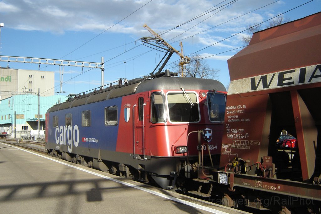 1272-0015-081206.jpg - SBB-CFF Re 620.055-4 «Cossonay» / Hinwil 8.12.2006