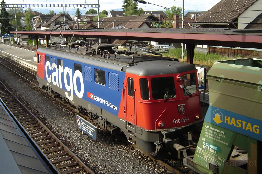 1358-0037-280607.jpg - SBB-CFF Ae 610.519-1 «Giubiasco» / Hinwil 28.6.2007