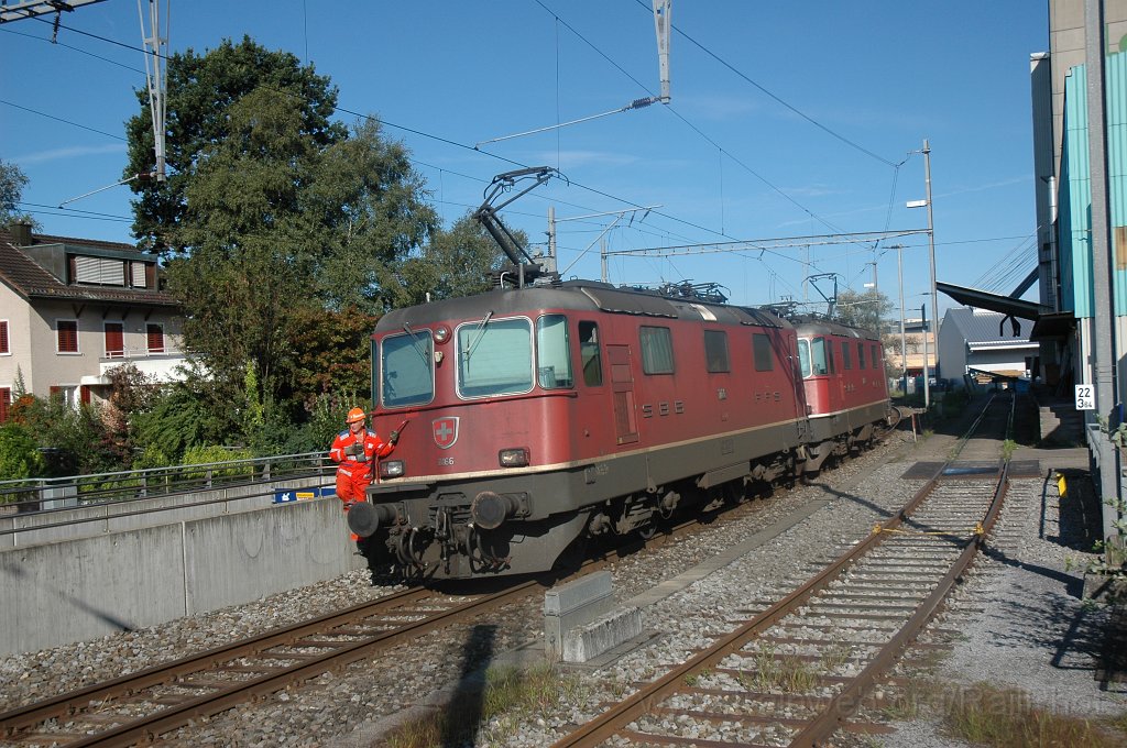 1557-0002-050908.jpg - SBB-CFF Ref 4/4" 11166 + Re 4/4''' 11368 / Hinwil 5.9.2008