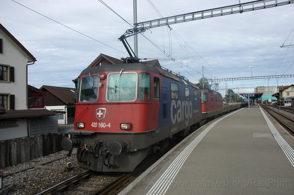 1557-0044-050908.jpg - SBB-CFF Re 420.160-4 + Ref 4/4" 11171 / Hinwil 5.9.2008