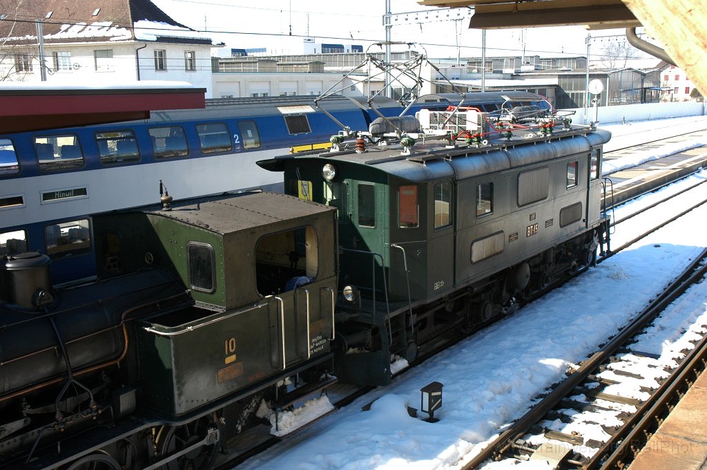 1620-0035-280209.jpg - DVZO Be 4/4 15 + E 3/3 10 / Hinwil 28.2.2009