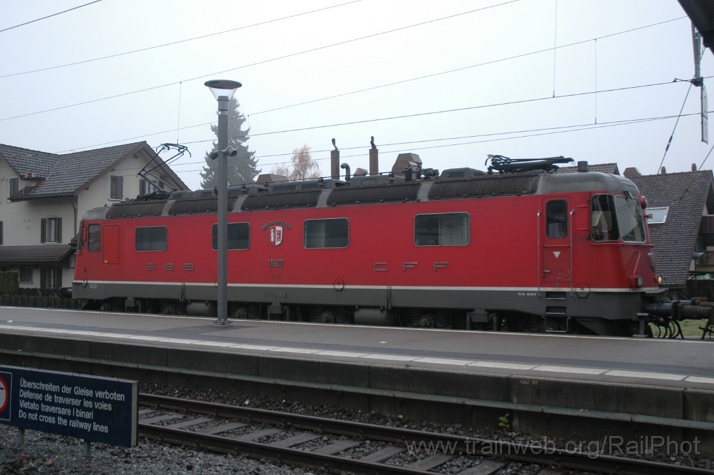2673-0004-121112.jpg - SBB-CFF Re 6/6 11620 "Wangen bei Olten" / Hinwil 12.11.2012