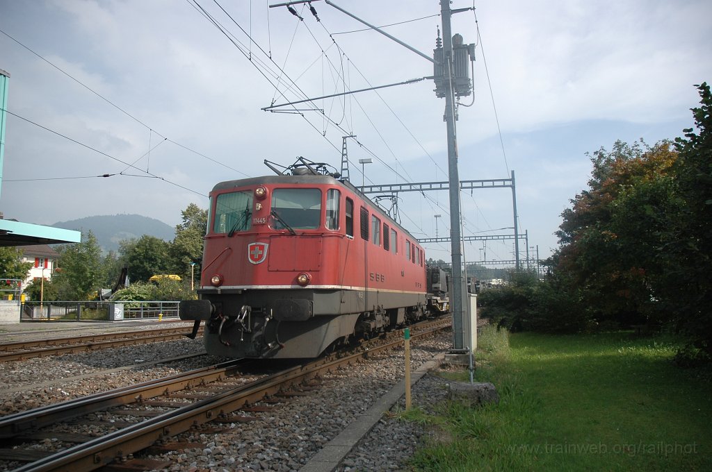 1547-0041-290808.jpg - Ae 6/6 11445 «Frauenfeld» / Hinwil 29.8.2008
