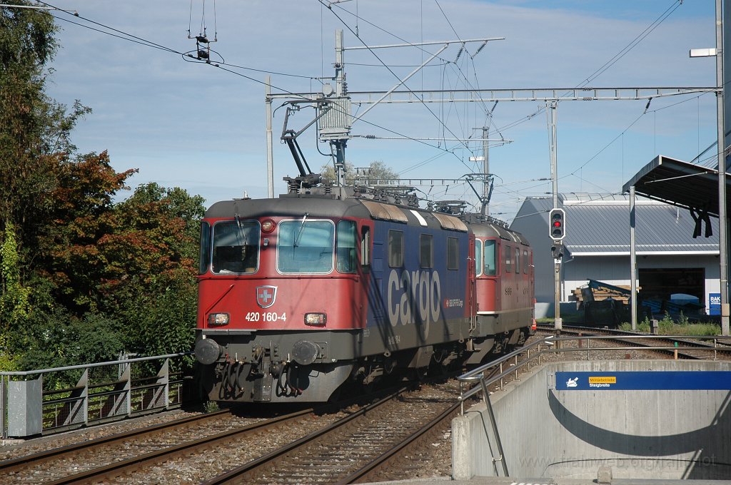 1557-0034-050908.jpg - SBB-CFF Re 420.160-4 + Re 4/4" 11171 / Hinwil 5.9.2008