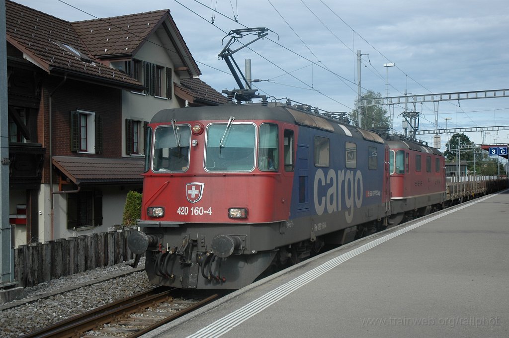 1557-0041-050908.jpg - SBB-CFF Re 420.160-4 + Re 4/4" 11171 / Hinwil 5.9.2008