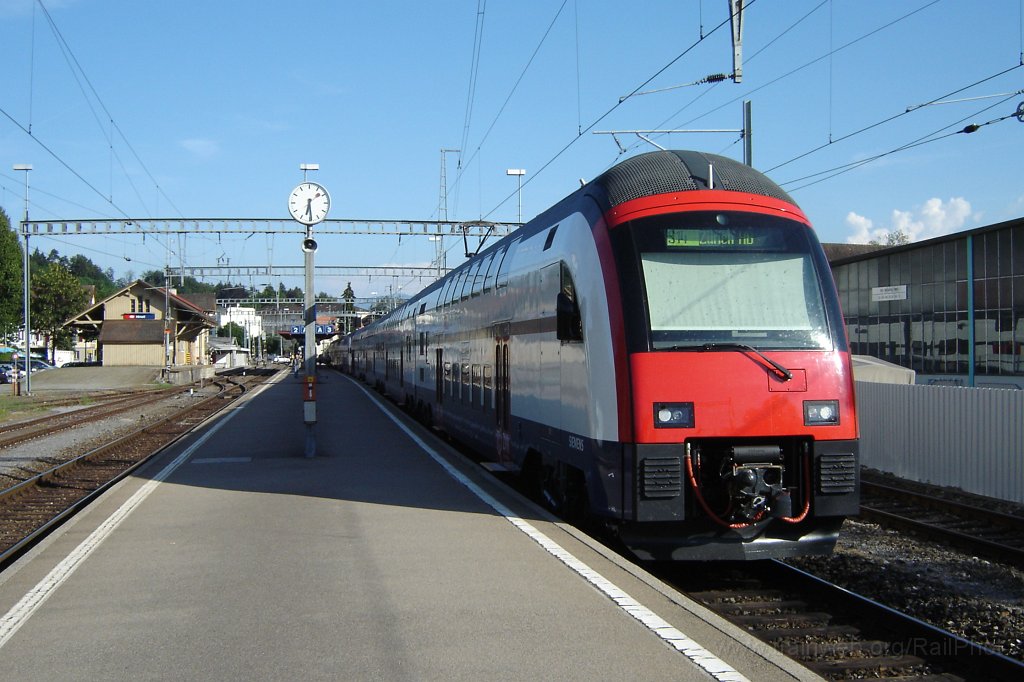 1206-0007-180706.jpg - SBB-CFF RABe 514.007-4 + RABe 514.005-8 / Hinwil 18.7.2006