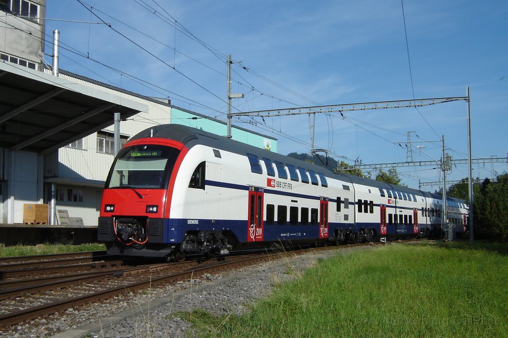 1206-0011-180706.jpg - SBB-CFF RABe 514.007-4 + RABe 514.005-8 / Hinwil 18.7.2006
