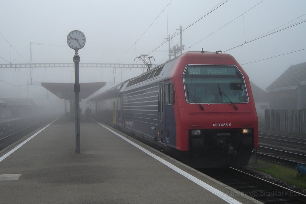 1254-0047-131006.jpg - SBB-CFF Re 450.055-9 «Küsnacht ZH» / Hinwil 13.10.2006