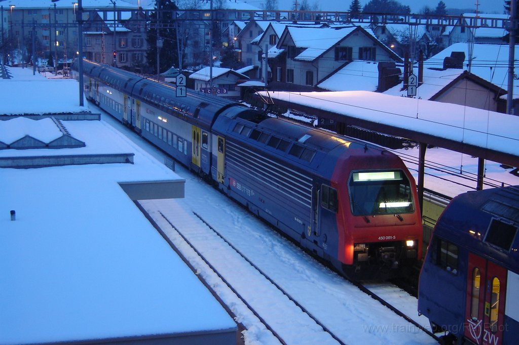 1297-0018-230307.jpg - SBB-CFF Re 450.081-5 «Weiningen» / Hinwil 23.3.2007
