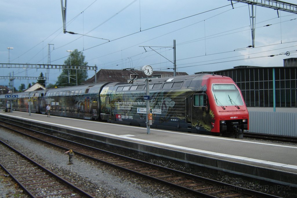 1529-0008-280708.jpg - SBB-CFF Re 450.097-1 «Maur» / Hinwil 28.7.2008