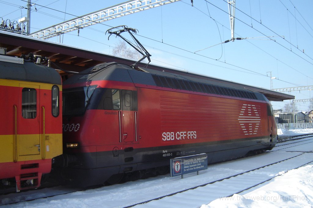 1009-0020-290105.jpg - Re 460.000-3 «Grauholz» / Hinwil 29.1.2005