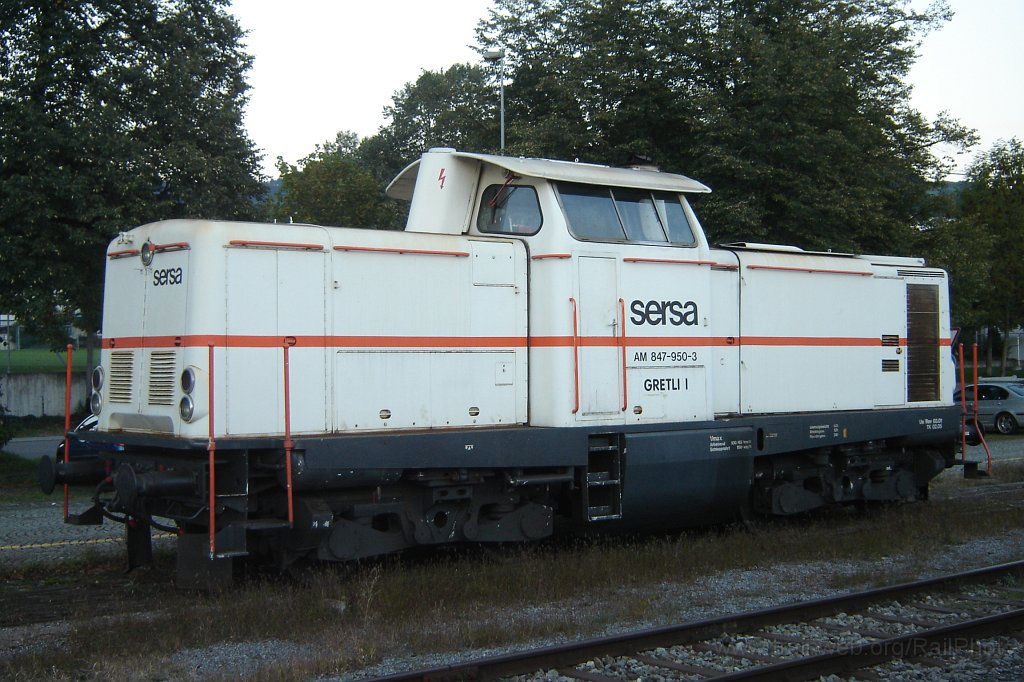 1253-0037-051006.jpg - Sersa Am 847.950-3 «Gretli 1» / Hinwil 5.10.2006