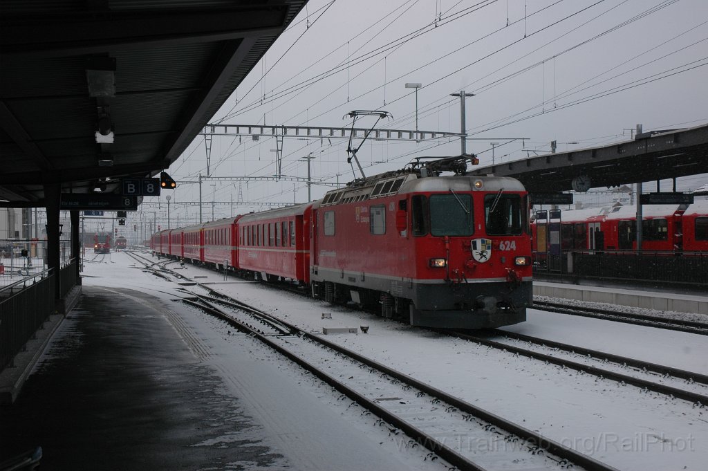 2722-0020-150313.jpg - RhB Ge 4/4'' 624 «Celerina / Schlarigna» / Landquart 15.3.2013