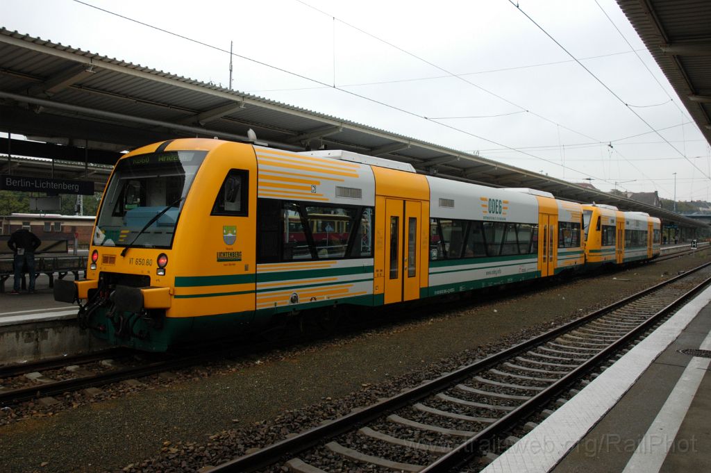 3294-0028-260914.jpg - ODEG VT 650.80 "Bezirk Lichtenberg" + VT 650.82 "Stadt Königs Wusterhausen" / Berlin-Lichtenberg 26.9.2014