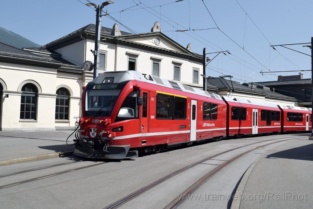 9814-0027-140625.jpg - RhB ABe 8/12 3502 "Friedrich Hennings" / Chur (Bahnhofplatz) 14.6.2025