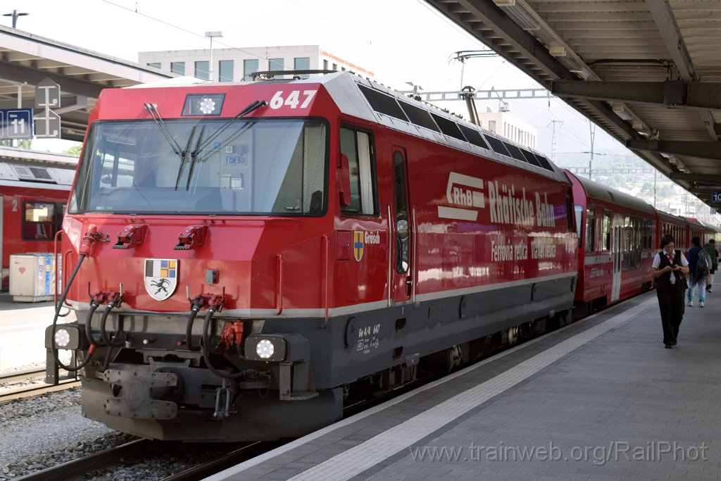 9814-0043-140625.jpg - RhB Ge 4/4''' 647 "Grüsch" / Chur 14.6.2025