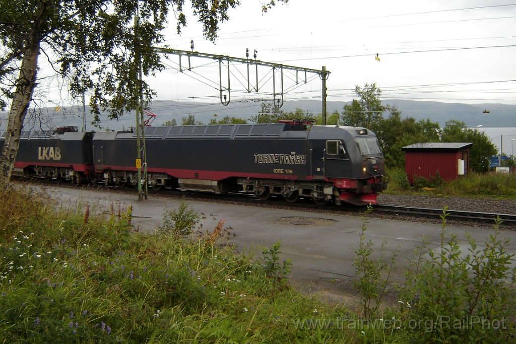1382-0041-280807.jpg - MTAB IORE 108 "Torneträsk" / Björkliden 28.8.2007