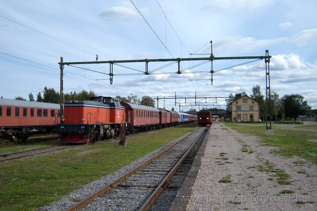 1393-0039-010907.jpg - SJ T43 209 + Da 820 / Gävle Jernbanemuseum 1.9.2007