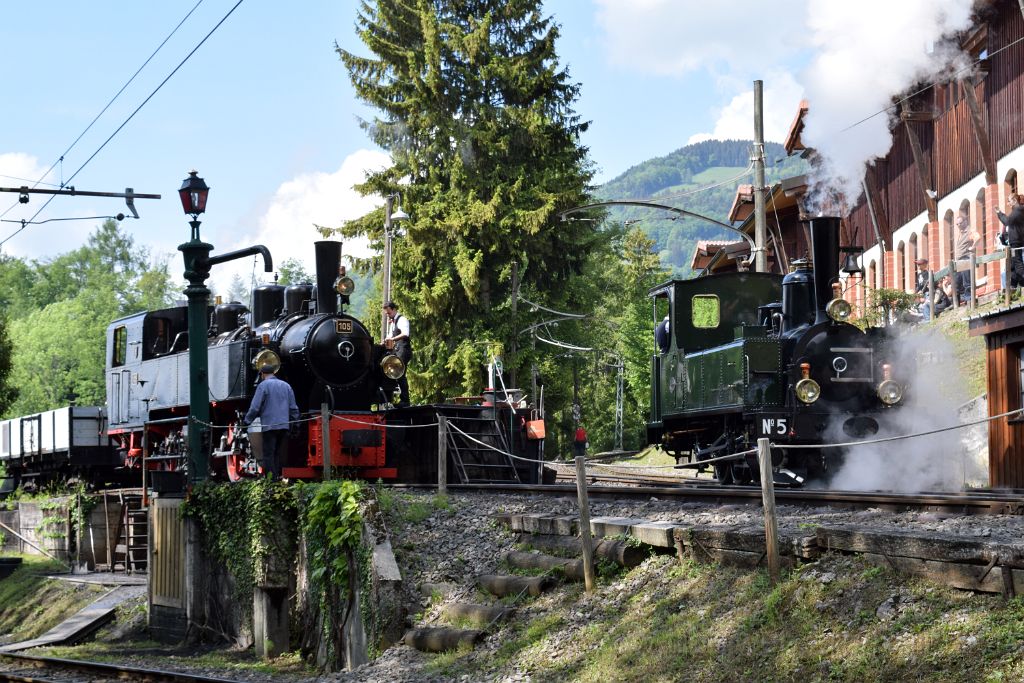 4958-0025-200518.jpg - SEG G 2x2/2 105 "Todtnau" + LEB G 3/3 5 "Bercher" / Chaulin (Bifurcation) 20.5.2018