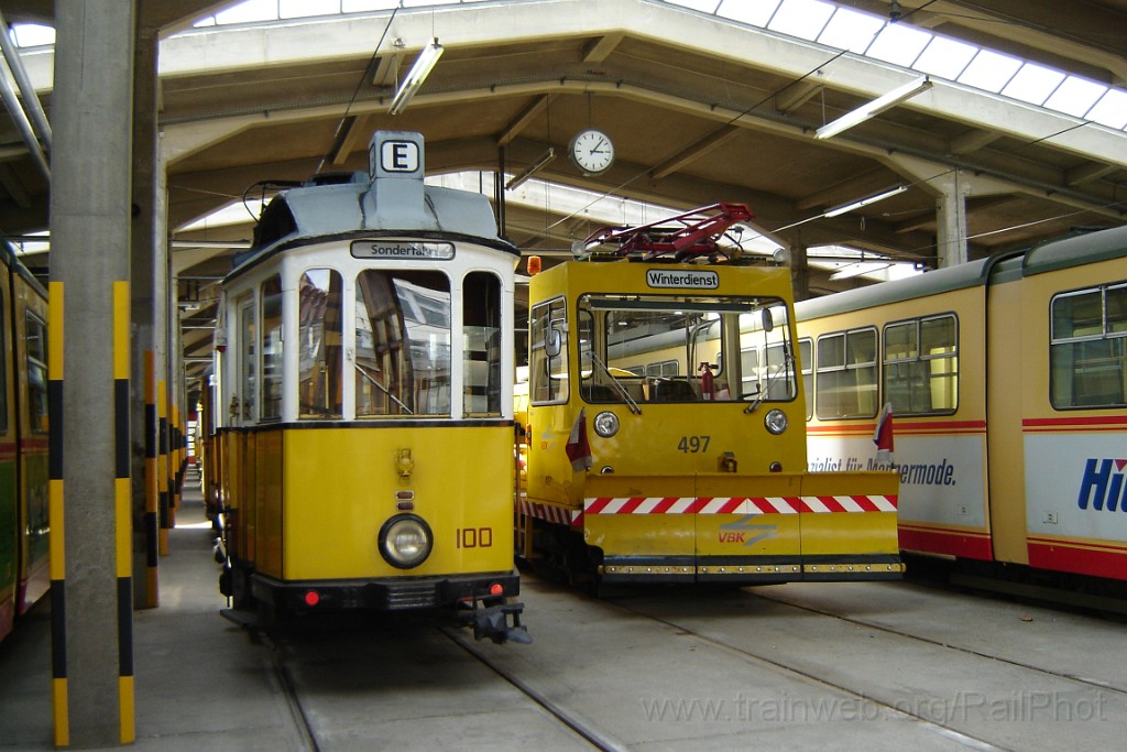 1484-0045-310508.jpg - VBK Tw.100 + No.497 / Tullastraße Dépot 31.5.2008