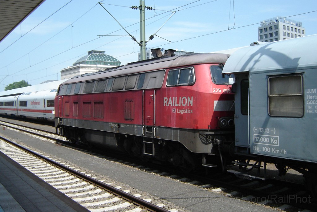 1490-0017-020608.jpg - Railion 225.009-0 / Mannheim Hbf 2.6.2008