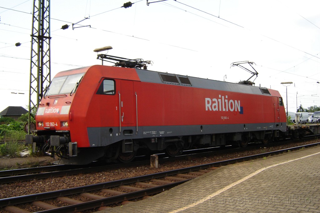 1491-0010-020608.jpg - Railion 152.063-4 / Mannheim-Friedrichsfeld 2.6.2008