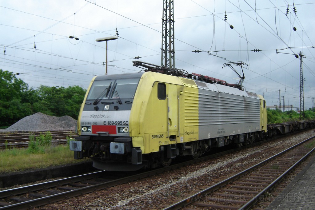 1494-0003-030608.jpg - Dispolok ES 64 F4-095 / Mannheim-Friedrichsfeld 3.6.2008