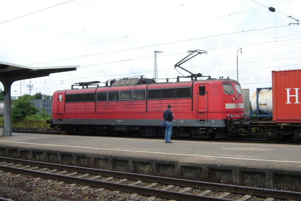 1495-0011-030608.jpg - DBAG 151.031-2 / Mannheim-Friedrichsfeld 3.6.2008
