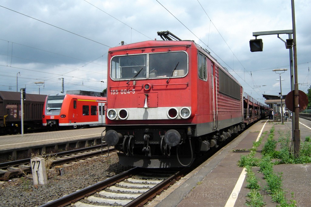 1497-0007-030608.jpg - DBAG 155.004-5 + 425.114-6 / Mannheim-Friedrichsfeld 3.6.2008