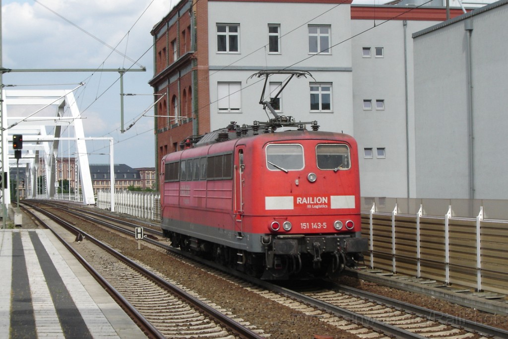 1498-0029-030608.jpg - Railion 151.143-5 / Ludwigshafen-Mitte 3.6.2008