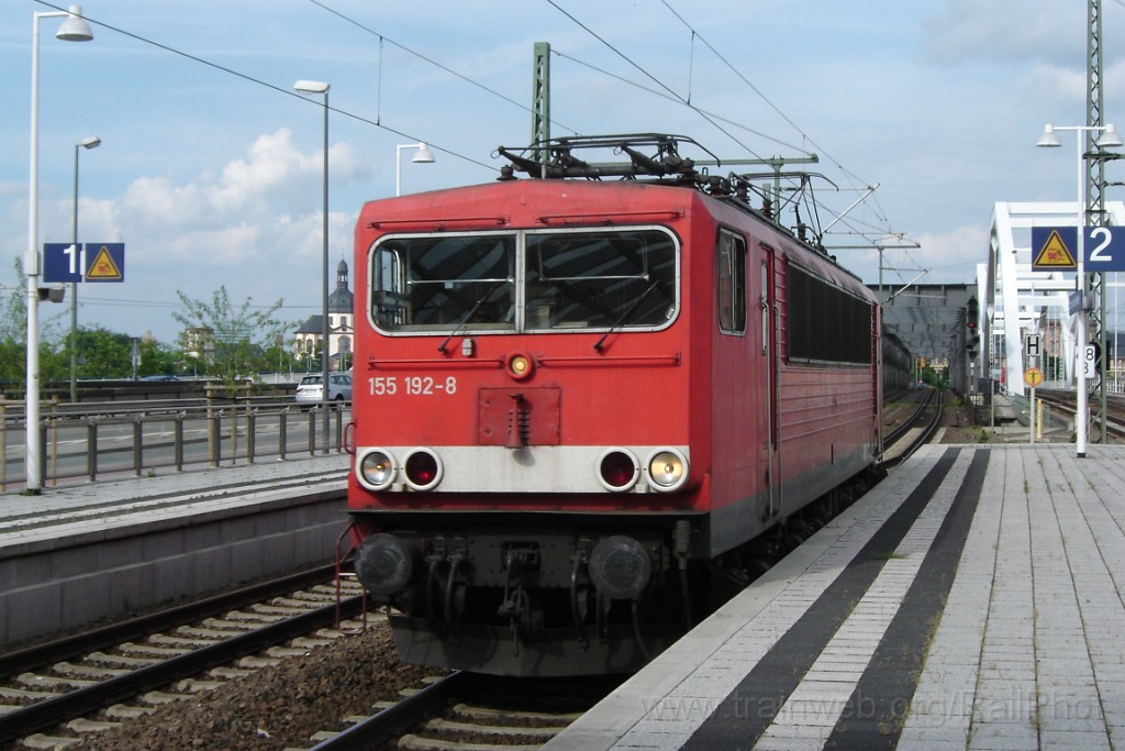 1498-0046-030608.jpg - DBAG 155.192-8 / Ludwigshafen-Mitte 3.6.2008