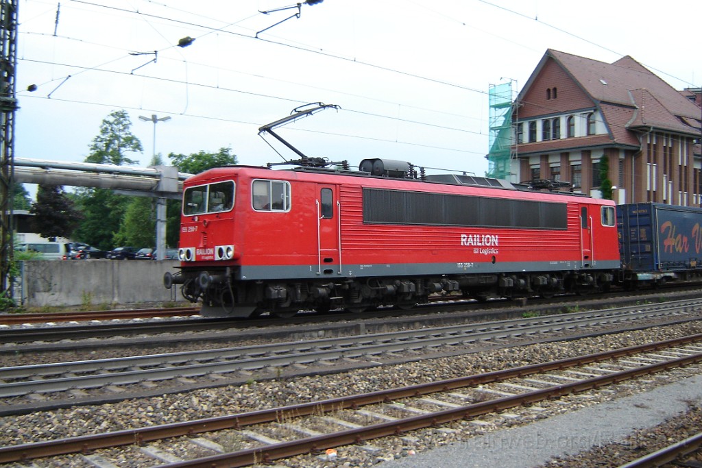1506-0001-050608.jpg - Railion 155.258-7 / Weinheim (Bergstraße) 5.6.2008