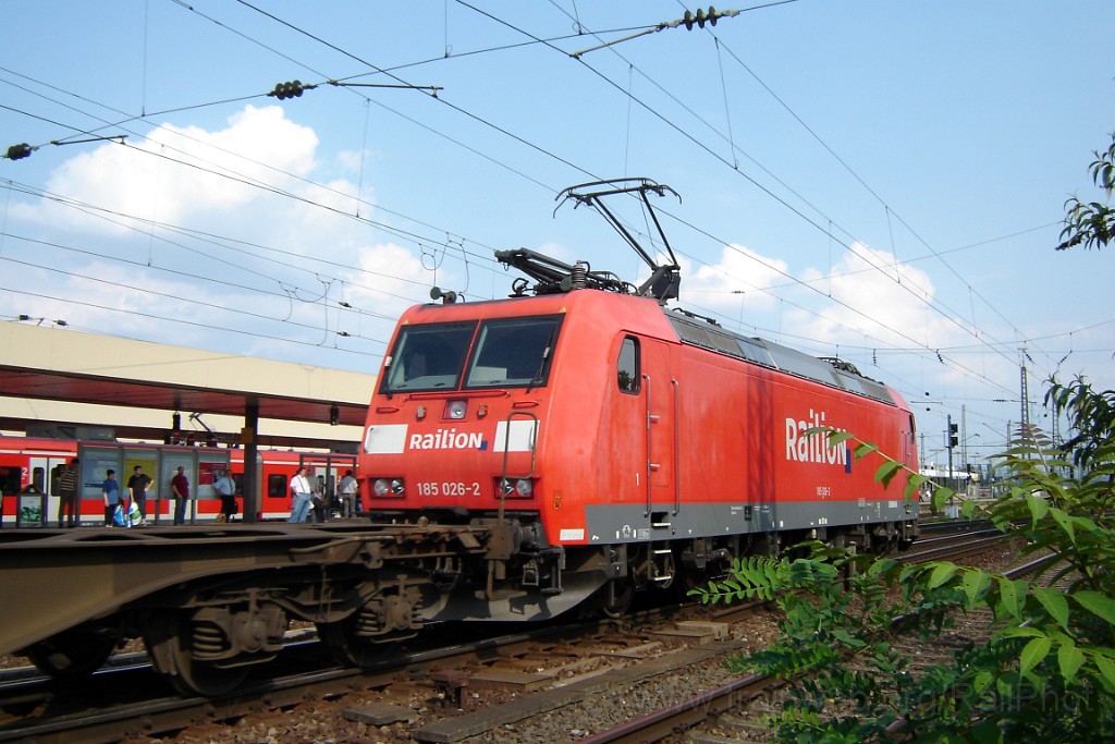 1509-0009-060608.jpg - Railion 185.026-2 / Mannheim Hbf 6.6.2008