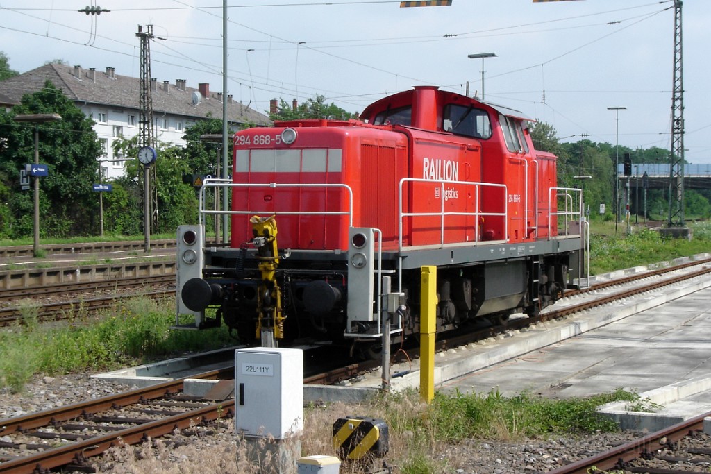 1511-0020-070608.jpg - Railion 294.868-5 / Mannheim-Rheinau 7.6.2008