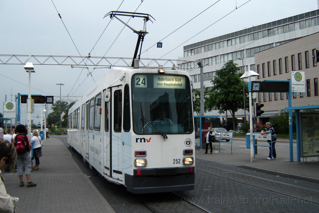 1511-0044-070608.jpg - HSB Tw.252 "Heidelberger Volksbank" / Hauptbahnhof (Heidelberg) 7.6.2008