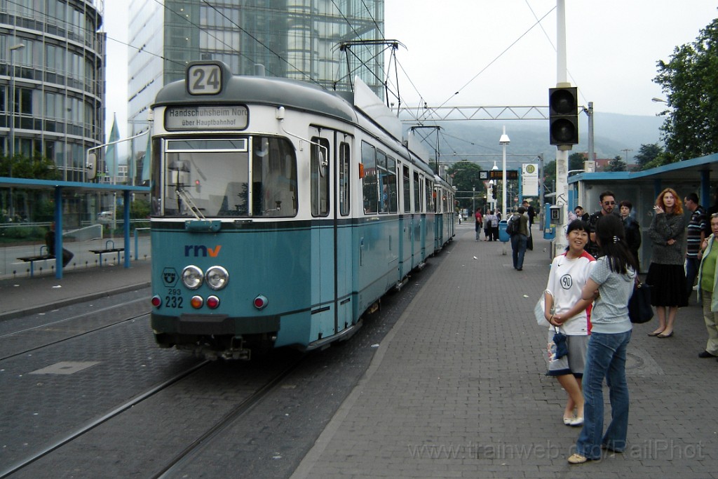 1512-0016-070608.jpg - HSB Tw.232 + 239 / Hauptbahnhof (Heidelberg) 7.6.2008