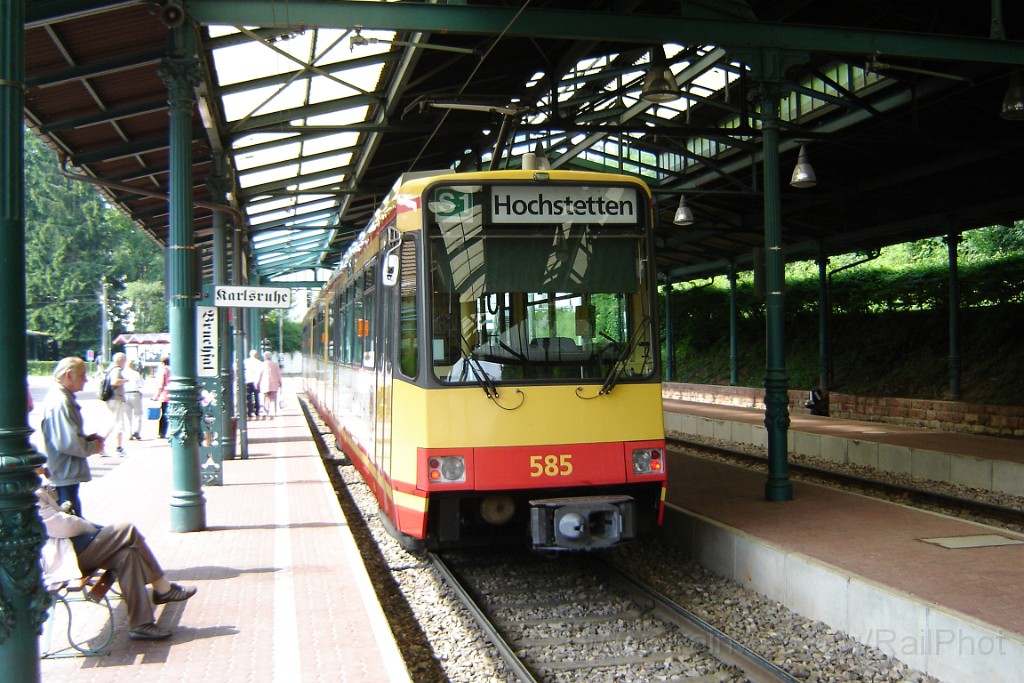 1512-0046-080608.jpg - VBK GT8-80C 585 "Vogelhausbräu" / Bad Herrenalb 8.6.2008